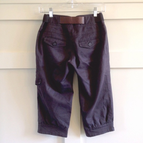 ⛔️BUNDLED⛔️ Anthroplogie quality brown crop pants - Picture 2 of 3