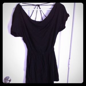 Little Black cross-back short dress