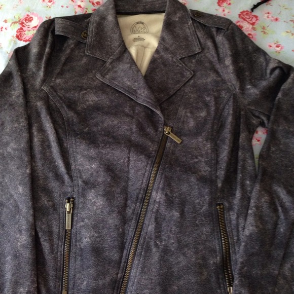 Micheal by Michael Kors Cotton Motorcycle Jacket