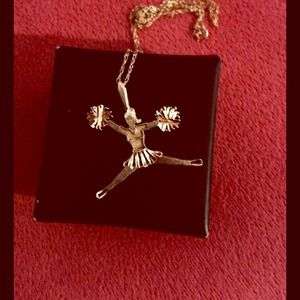 14k Cheerleader pendent