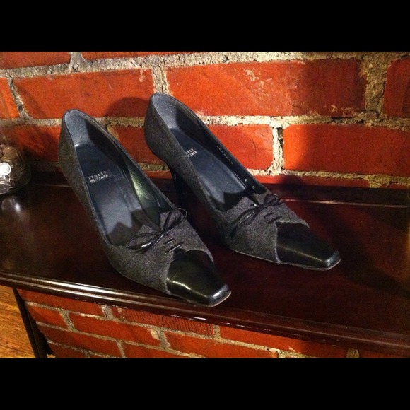 Gray & Black Stuart Weitzman Heels