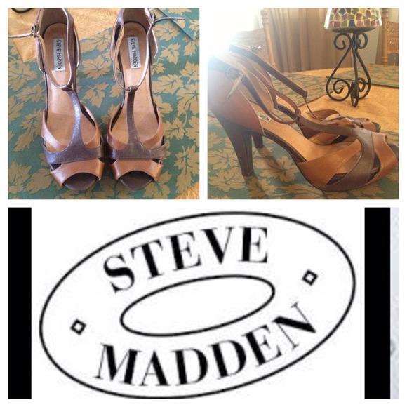 🎉sold🎉 leather Steve Madden Heels
