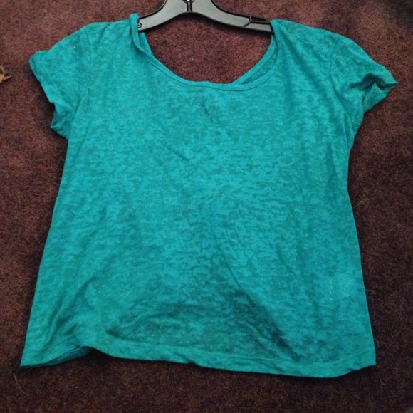 Open back shirt