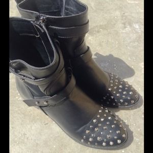 Black "spiked" boots