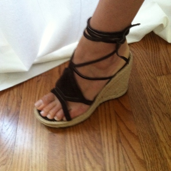 Ankle tie espadrilles by Privilege