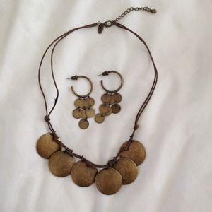 Necklace and earring set.