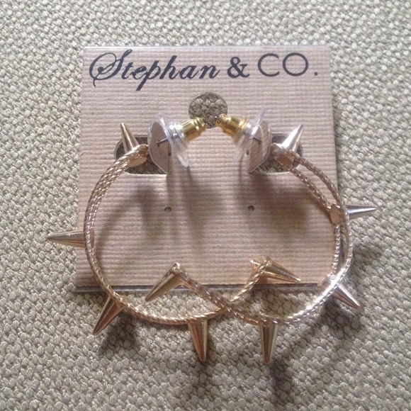 Stephen & CO spike earrings.