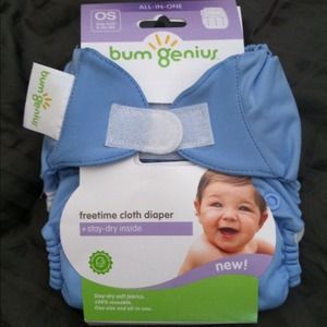 SOLD NWT Bum Genius diaper. Never used. W/ inserts