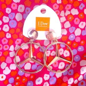 Mercedes Emblem Earrings