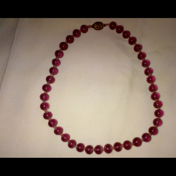 Glass Bead Necklace - Picture 2 of 4