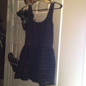 Mini black dress
