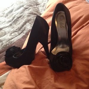 Black high heels