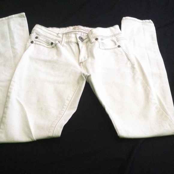 White skinny jeans, worn twice.