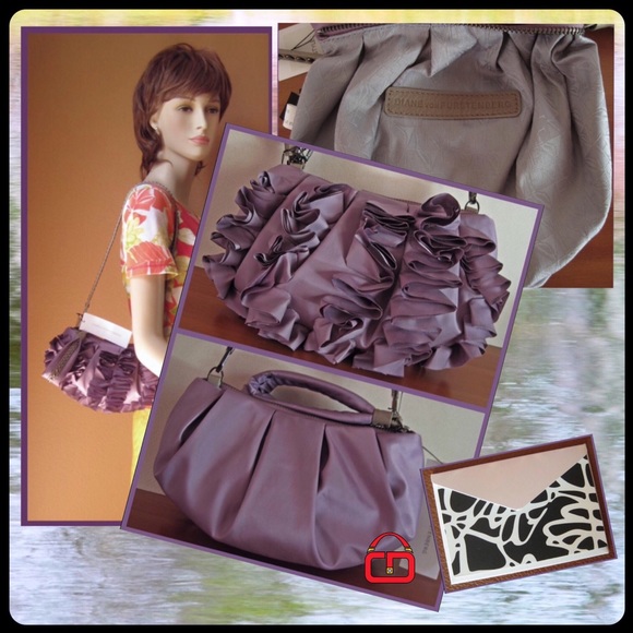 Diane von Furstenberg Purple convertible bag NWT - Picture 2 of 4