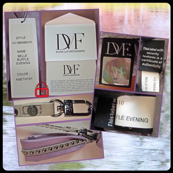 Diane von Furstenberg Purple convertible bag NWT - Picture 4 of 4