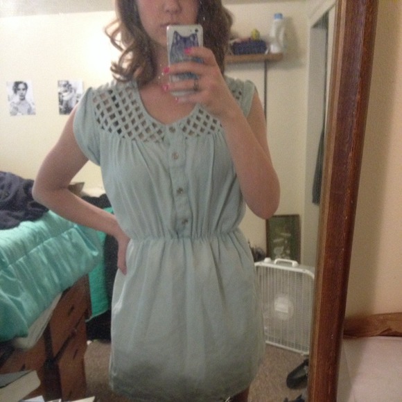 SOLD Adorable pale light blue sun dress