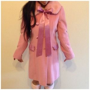 Arden B | Salmon Pink Coat | Size Small