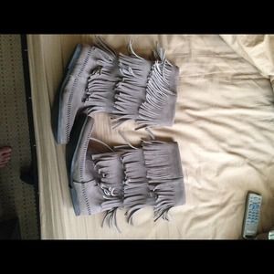 Minnetonka Moccasin Grey Boots