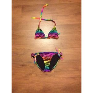 Rainbow Zebra Swimsuit