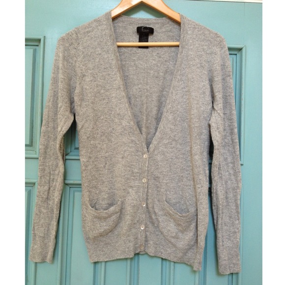 Heather Gray grandpa sweater/cardigan
