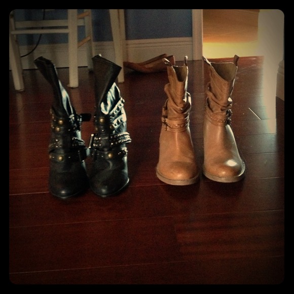 Two pairs of Stylish Fall Booties
