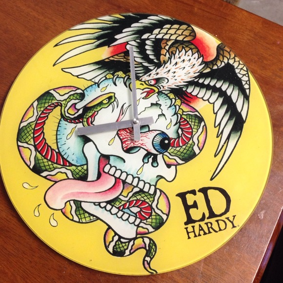 Ed Hardy Other Wall Clock Poshmark
