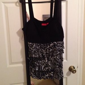 Ruffled tank top