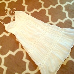 White Cotton Lace Sundress