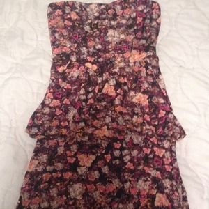 PacSun Floral Peplum Dress