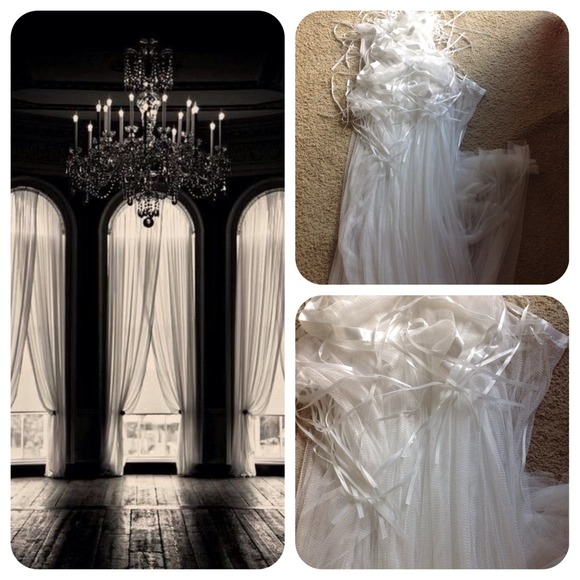 Sale! Satiny bed Canopy Curtains