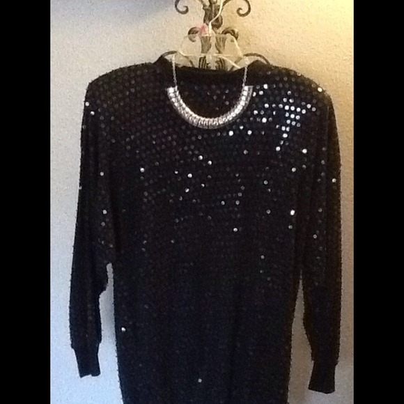 Vintage Beaded Knit Top
