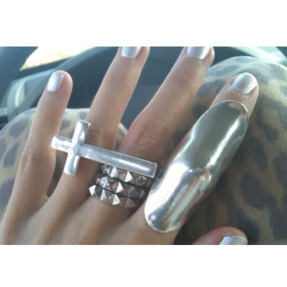 LF  Jewelry - Cross Double Connecter Ring