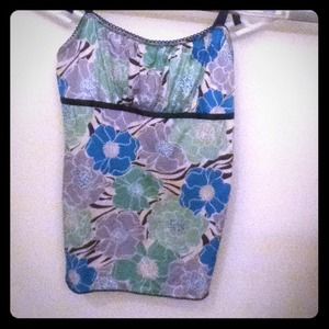 Floral tank.
