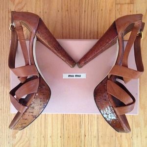 MIU MIU Shoes - Authentic MIU MIU platform sandals MIU MIU Shoes - Authentic MIU MIU platform sandals