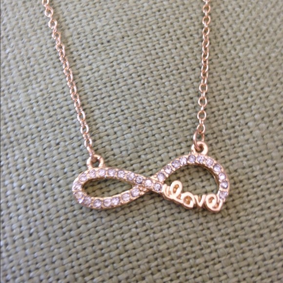 "Love" Infinity Gold Necklace