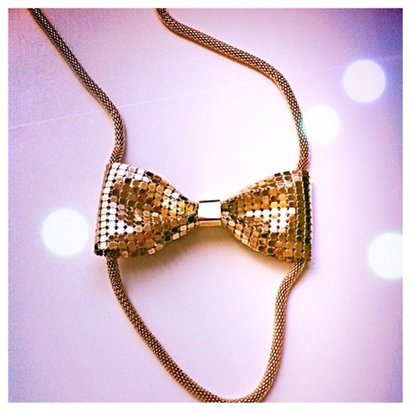 Kitson Jewelry - Kitson Gold Bow Necklace