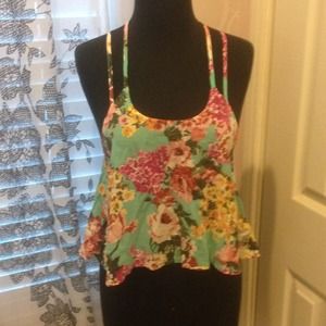 Brandy Melville floral tank top and dress bundle