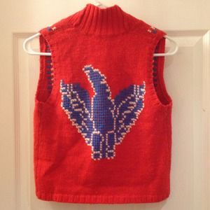 Diesel wool embroidered vest