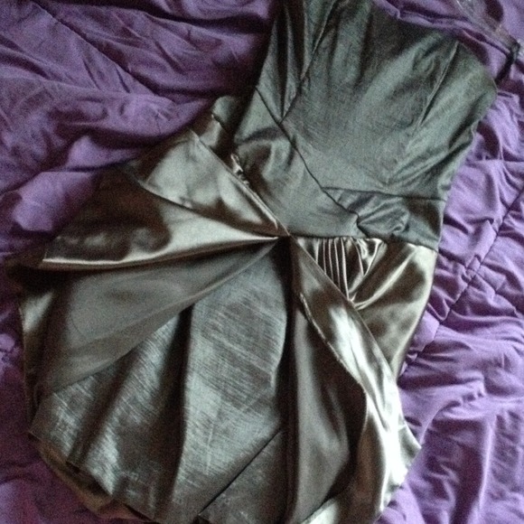 Dark silver homecoming/prom/special occasion dress - Picture 3 of 4