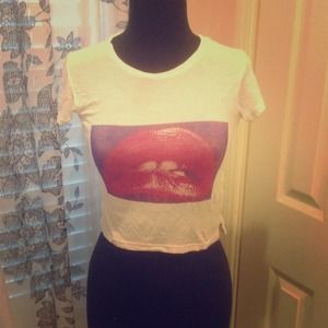 Brandy Melville white crop top