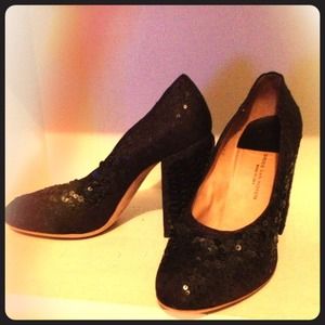 Dries Van Noten sequin stacked heel