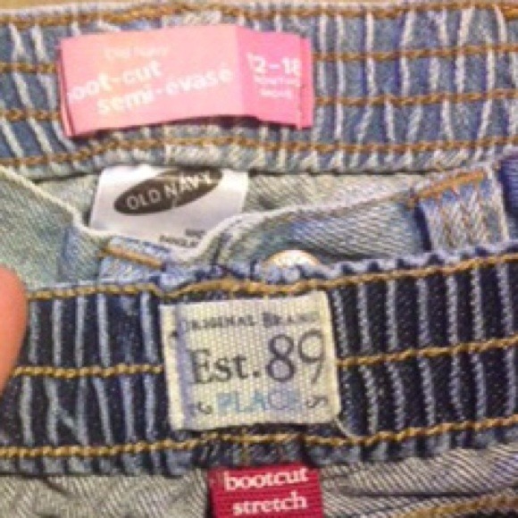 X Sold Baby Girl 12-18 months Jeans Bootcut - Picture 2 of 2