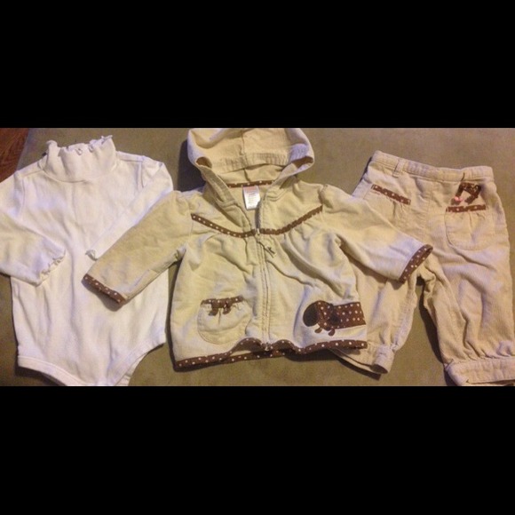 Xx SOLDGymboree 3 Piece outfit dachshund