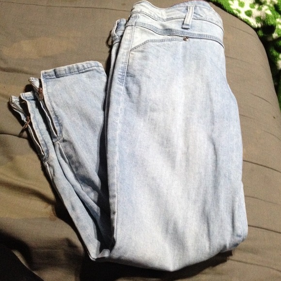 Light Blue Skinny Denim Jeans