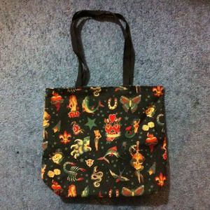 Rockabilly Tattoo Print Tote