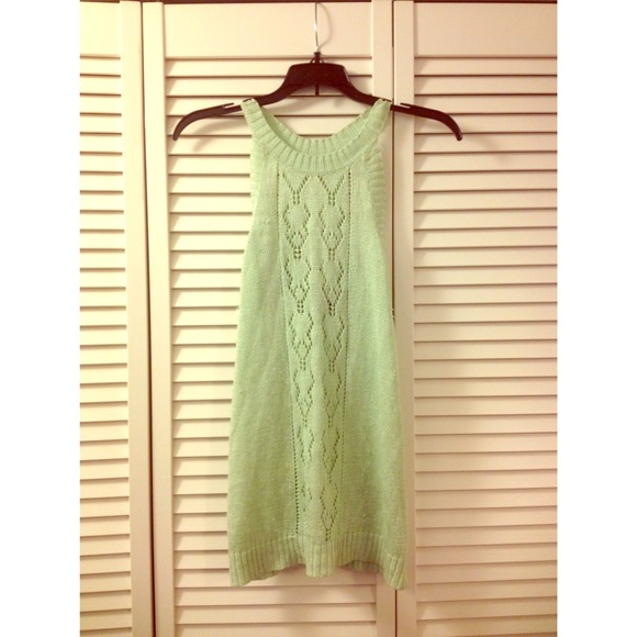 Crocheted Mint Green Tank