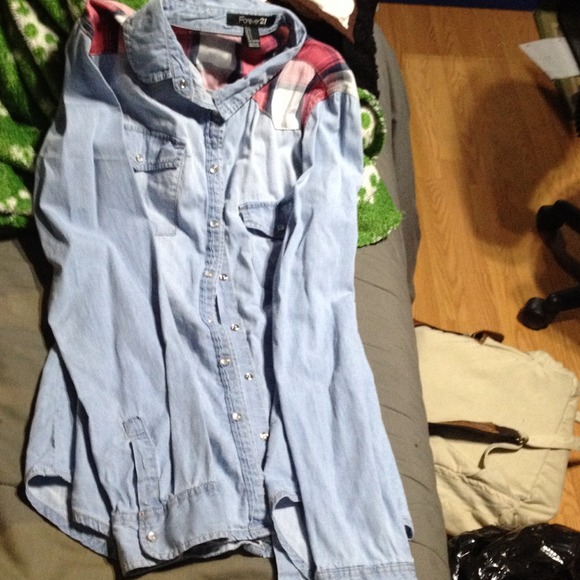 Blue Plaid button up