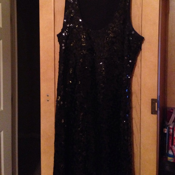 Sequin dress.