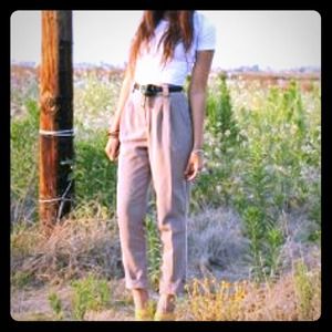 American Apparel High Waisted Pleated Pant