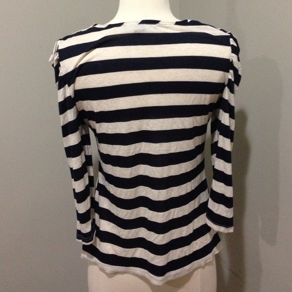 Lace collared striped top - Picture 4 of 4
